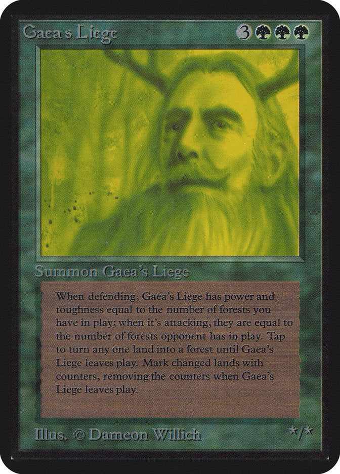 Gaea's Liege [Alpha Edition] MTG Single Magic: The Gathering | Red Claw Gaming