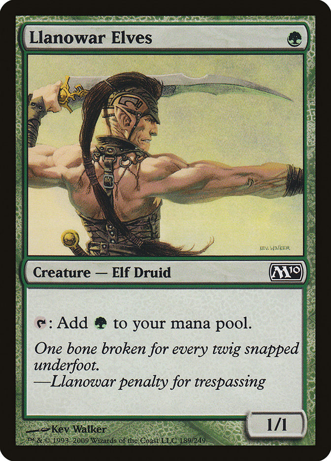 Llanowar Elves [Magic 2010] MTG Single Magic: The Gathering | Red Claw Gaming