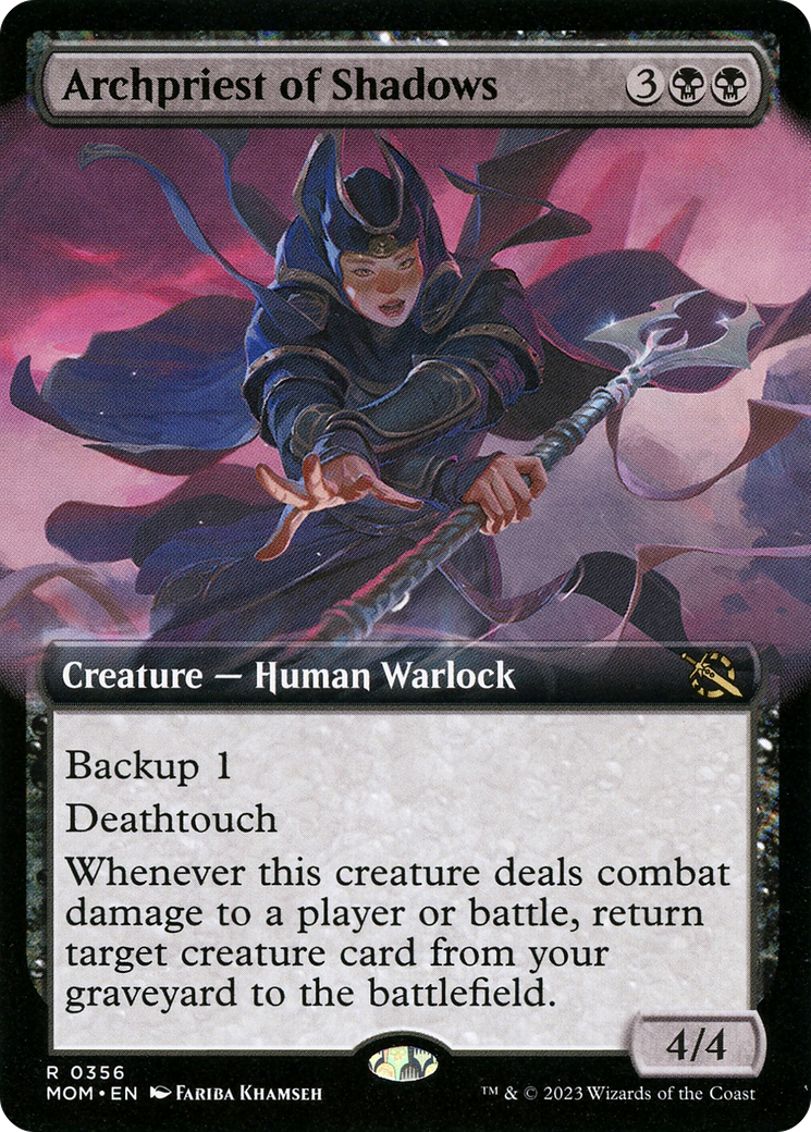 Archpriest of Shadows (Extended Art) [March of the Machine] MTG Single Magic: The Gathering    | Red Claw Gaming