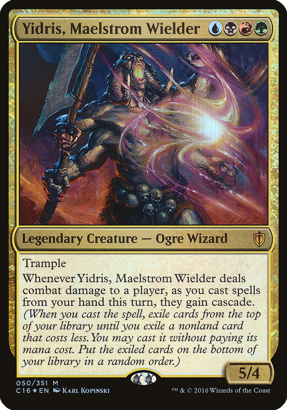 Yidris, Maelstrom Wielder (Oversized) [Commander 2016 Oversized] MTG Single Magic: The Gathering | Red Claw Gaming