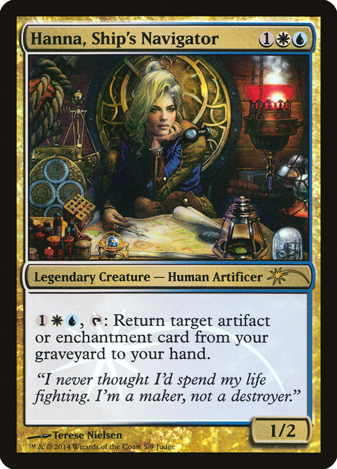 Hanna, Ship's Navigator [Judge Gift Cards 2014] MTG Single Magic: The Gathering | Red Claw Gaming