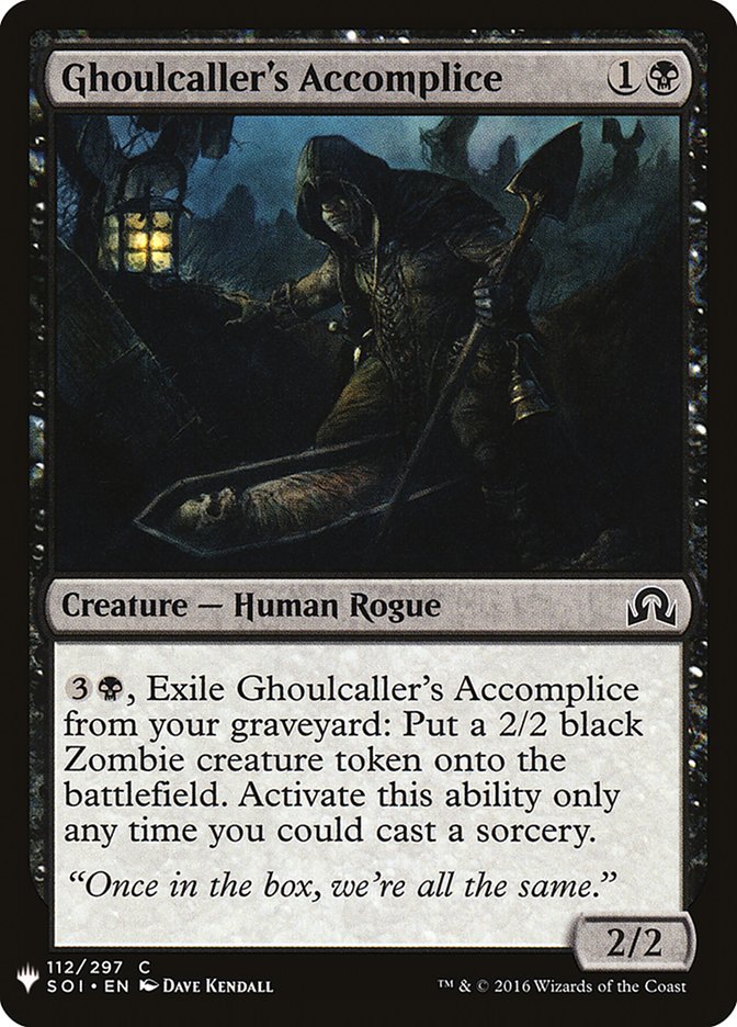 Ghoulcaller's Accomplice [Mystery Booster] MTG Single Magic: The Gathering | Red Claw Gaming