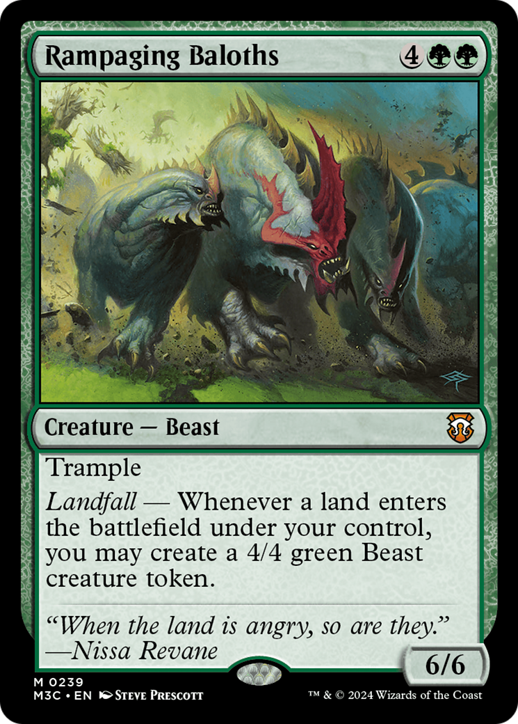 Rampaging Baloths (Ripple Foil) [Modern Horizons 3 Commander] MTG Single Magic: The Gathering | Red Claw Gaming