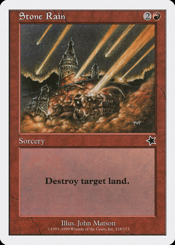 Stone Rain [Starter 1999] MTG Single Magic: The Gathering | Red Claw Gaming