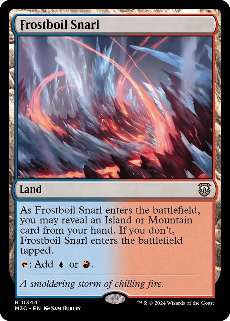 Frostboil Snarl (Ripple Foil) [Modern Horizons 3 Commander] MTG Single Magic: The Gathering | Red Claw Gaming