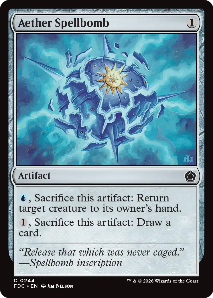 Aether Spellbomb [Foundations Commander] | Red Claw Gaming