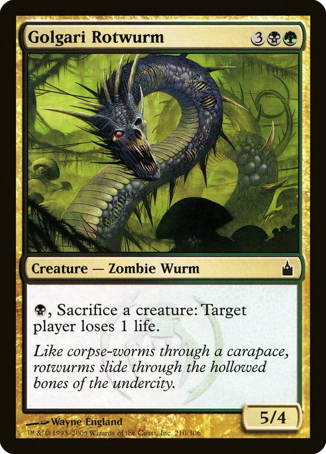 Golgari Rotwurm [Ravnica: City of Guilds] MTG Single Magic: The Gathering | Red Claw Gaming