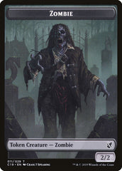 Zombie (010) // Zombie (011) Double-Sided Token [Commander 2019 Tokens] MTG Single Magic: The Gathering | Red Claw Gaming