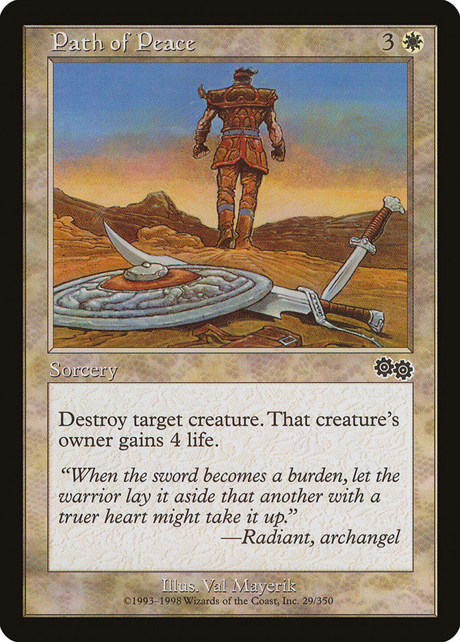 Path of Peace [Urza's Saga] MTG Single Magic: The Gathering | Red Claw Gaming