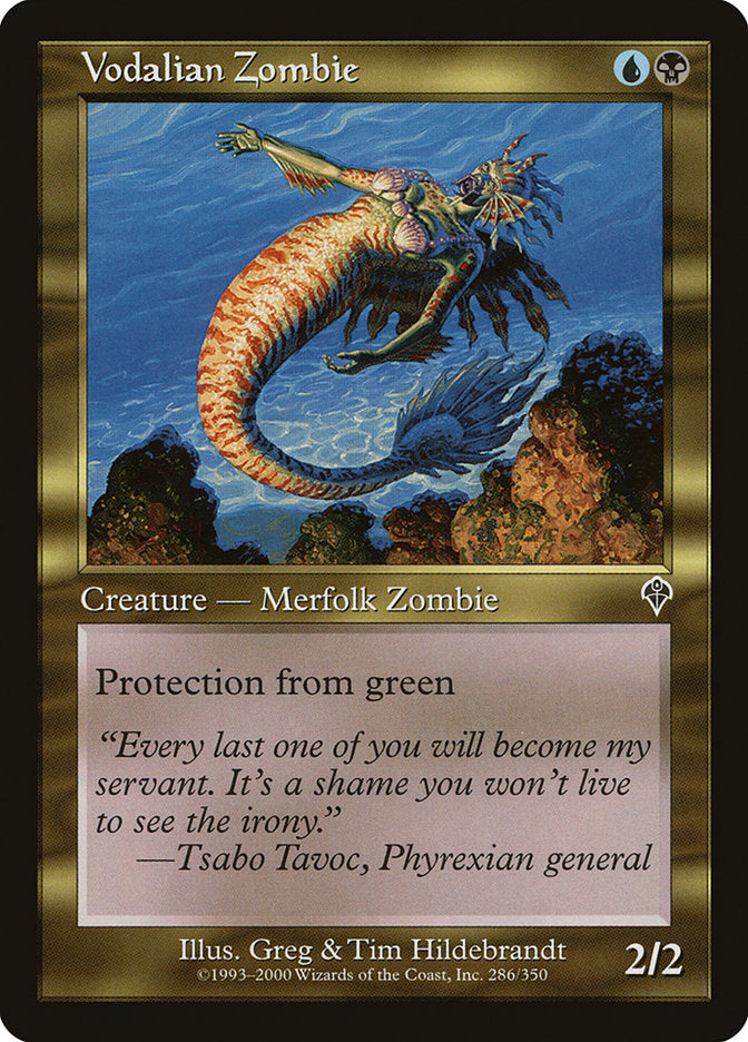 Vodalian Zombie [Invasion] MTG Single Magic: The Gathering | Red Claw Gaming