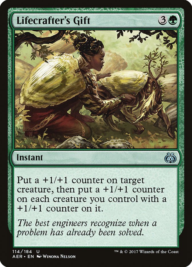 Lifecrafter's Gift [Aether Revolt] MTG Single Magic: The Gathering | Red Claw Gaming