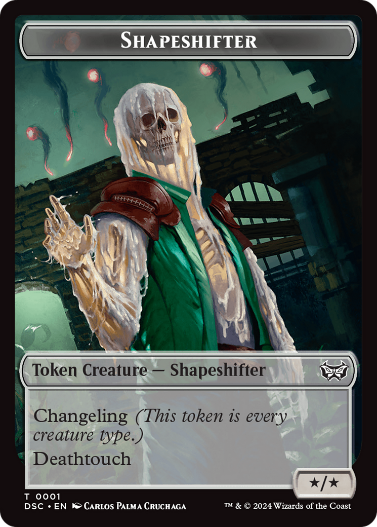 Insect (0011) // Shapeshifter Double-Sided Token [Duskmourn: House of Horror Commander Tokens] MTG Single Magic: The Gathering | Red Claw Gaming