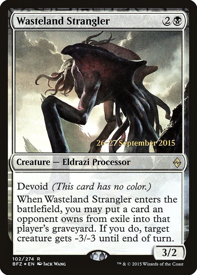 Wasteland Strangler [Battle for Zendikar Prerelease Promos] MTG Single Magic: The Gathering | Red Claw Gaming
