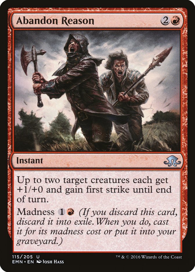 Abandon Reason [Eldritch Moon] MTG Single Magic: The Gathering | Red Claw Gaming