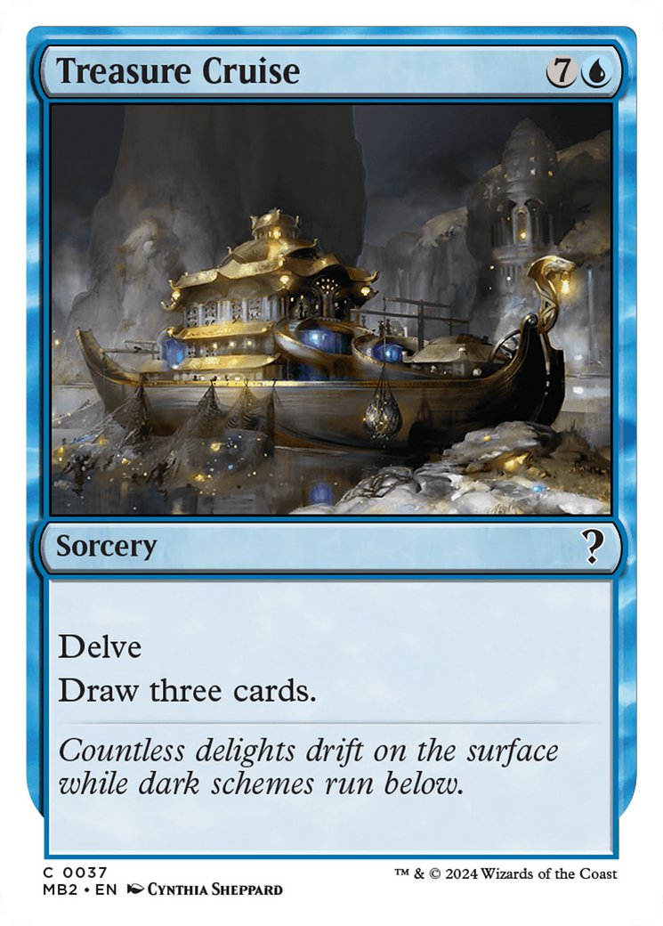 Treasure Cruise (White Border) [Mystery Booster 2] MTG Single Magic: The Gathering | Red Claw Gaming