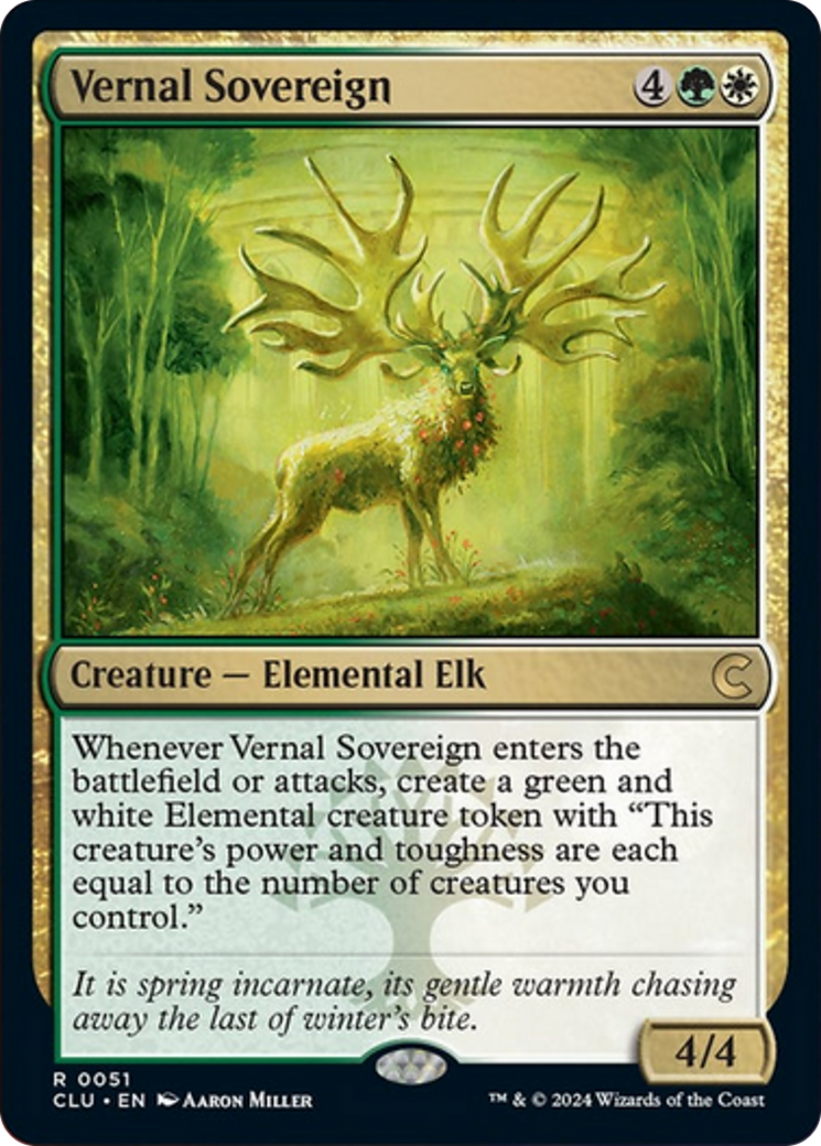 Vernal Sovereign [Ravnica: Clue Edition] MTG Single Magic: The Gathering | Red Claw Gaming