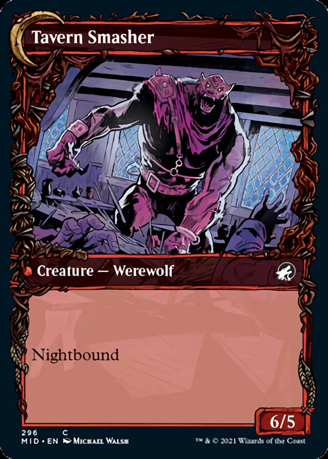 Tavern Ruffian // Tavern Smasher (Showcase Equinox) [Innistrad: Midnight Hunt] MTG Single Magic: The Gathering | Red Claw Gaming