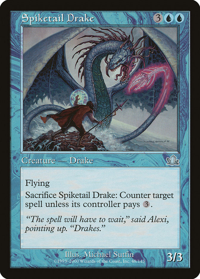 Spiketail Drake [Prophecy] MTG Single Magic: The Gathering | Red Claw Gaming