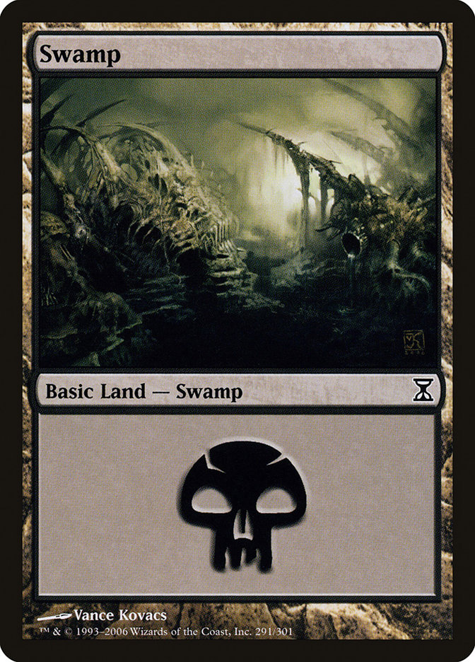 Swamp (291) [Time Spiral] MTG Single Magic: The Gathering | Red Claw Gaming