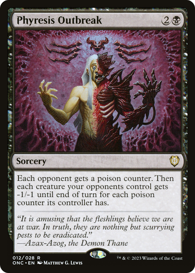 Phyresis Outbreak [Phyrexia: All Will Be One Commander] MTG Single Magic: The Gathering | Red Claw Gaming