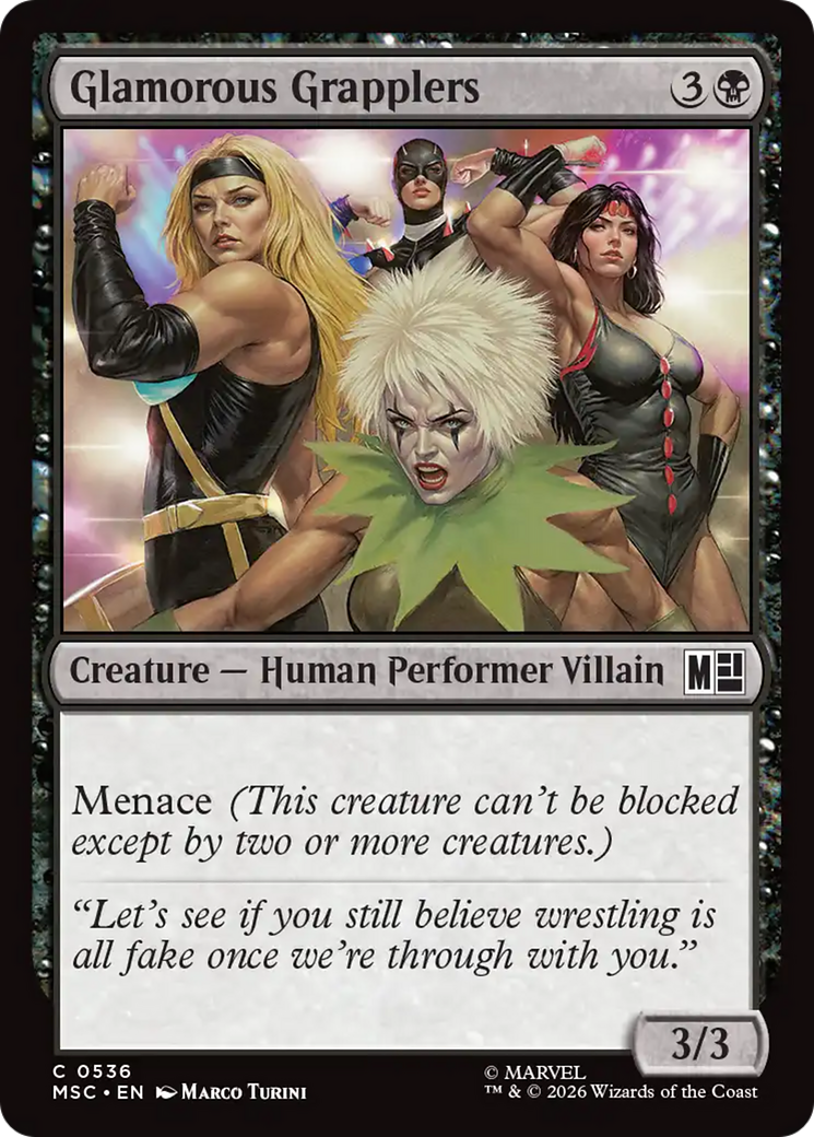 Glamorous Grapplers [Marvel Super Heroes Commander] MTG Single Magic: The Gathering | Red Claw Gaming