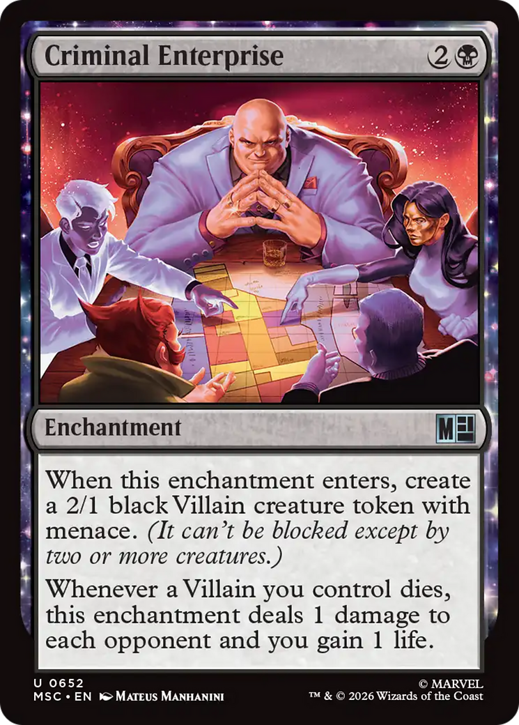 Criminal Enterprise [Marvel Super Heroes Commander] MTG Single Magic: The Gathering | Red Claw Gaming