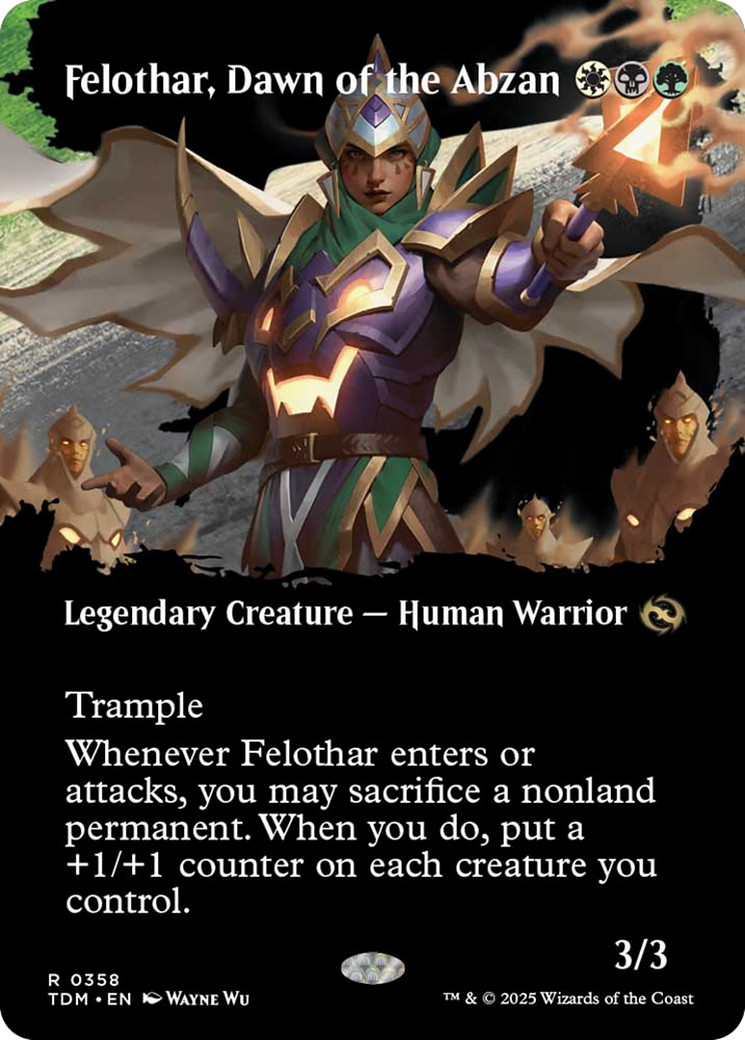 Felothar, Dawn of the Abzan (Borderless) [Tarkir: Dragonstorm] MTG Single Magic: The Gathering | Red Claw Gaming