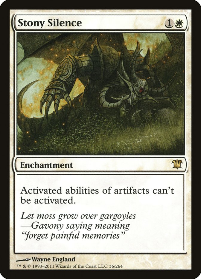 Stony Silence [Innistrad] MTG Single Magic: The Gathering | Red Claw Gaming