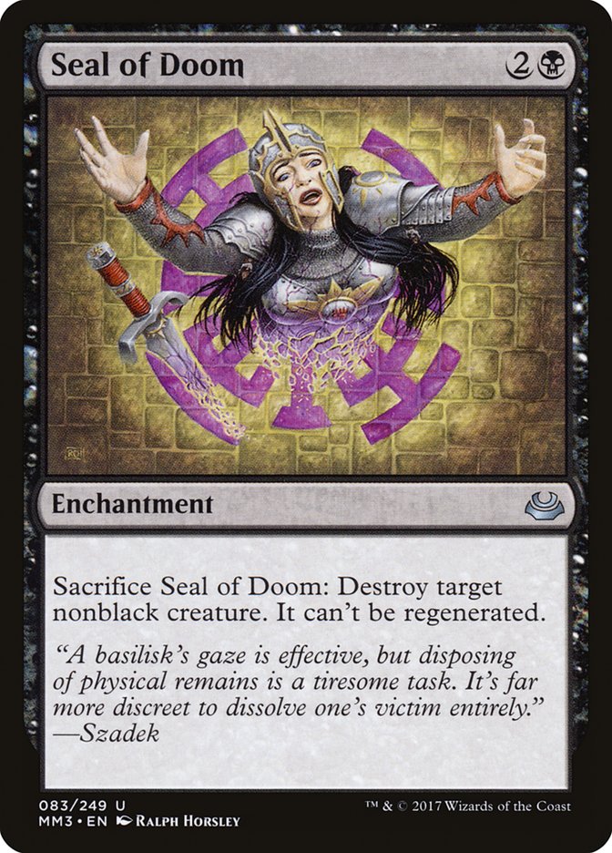 Seal of Doom [Modern Masters 2017] MTG Single Magic: The Gathering | Red Claw Gaming