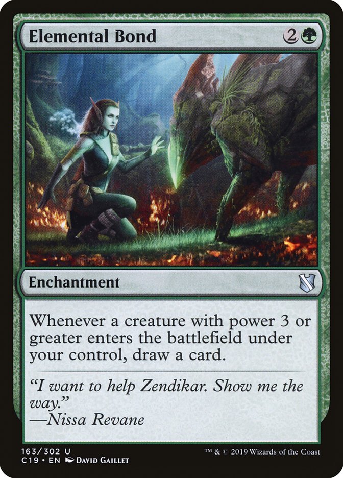 Elemental Bond [Commander 2019] MTG Single Magic: The Gathering | Red Claw Gaming