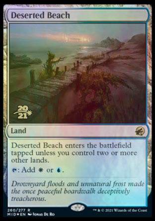 Deserted Beach [Innistrad: Midnight Hunt Prerelease Promos] MTG Single Magic: The Gathering | Red Claw Gaming