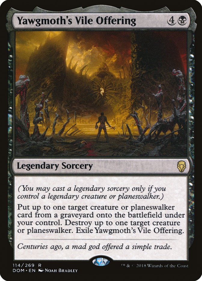 Yawgmoth's Vile Offering [Dominaria] MTG Single Magic: The Gathering | Red Claw Gaming