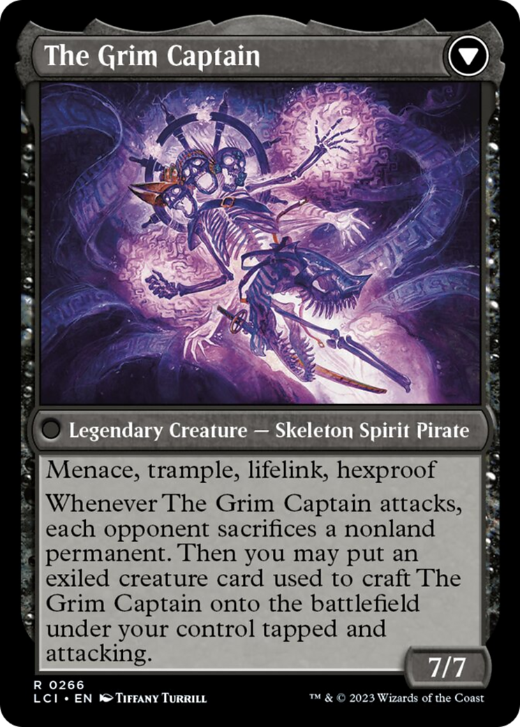 Throne of the Grim Captain // The Grim Captain [The Lost Caverns of Ixalan] MTG Single Magic: The Gathering    | Red Claw Gaming