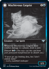 Mischievous Catgeist // Catlike Curiosity [Innistrad: Double Feature] MTG Single Magic: The Gathering | Red Claw Gaming