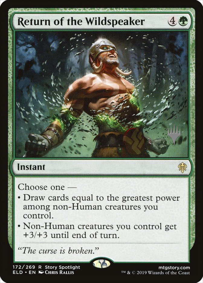 Return of the Wildspeaker (Promo Pack) [Throne of Eldraine Promos] MTG Single Magic: The Gathering | Red Claw Gaming