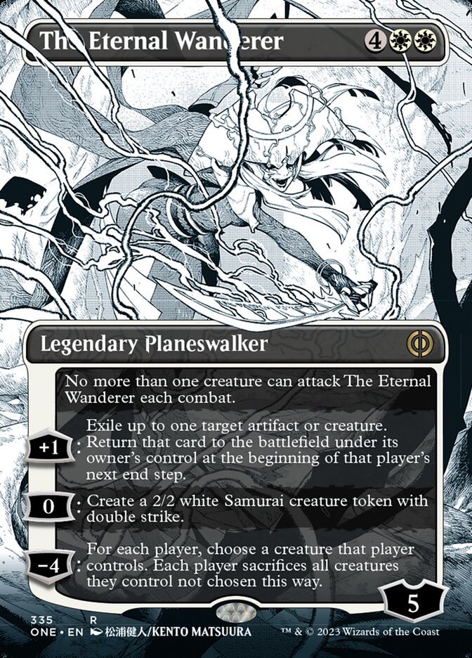 The Eternal Wanderer (Borderless Manga) [Phyrexia: All Will Be One] MTG Single Magic: The Gathering | Red Claw Gaming