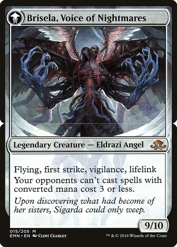 Brisela, Voice of Nightmares [Eldritch Moon Prerelease Promos] MTG Single Magic: The Gathering | Red Claw Gaming