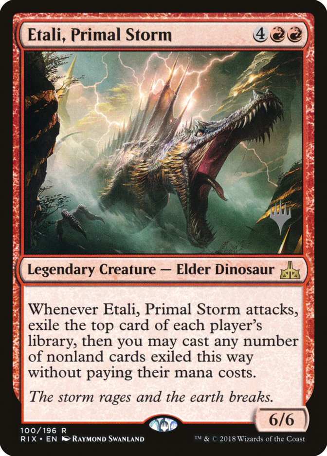 Etali, Primal Storm (Promo Pack) [Rivals of Ixalan Promos] MTG Single Magic: The Gathering | Red Claw Gaming
