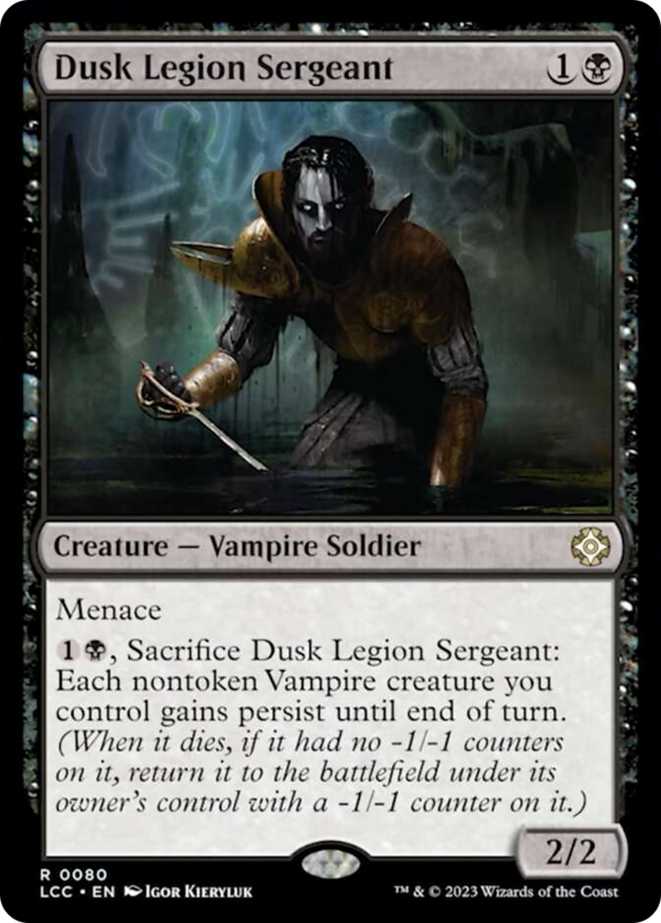 Dusk Legion Sergeant [The Lost Caverns of Ixalan Commander] MTG Single Magic: The Gathering | Red Claw Gaming