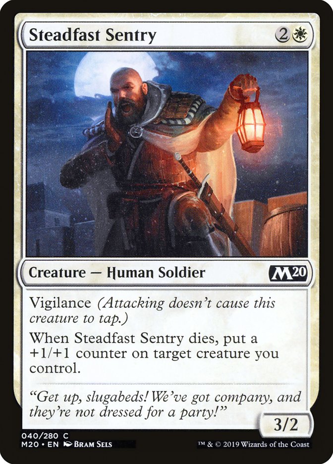 Steadfast Sentry [Core Set 2020] MTG Single Magic: The Gathering | Red Claw Gaming