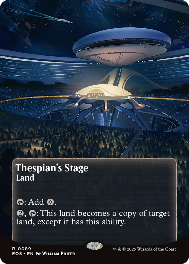 Thespian's Stage (0089) (Borderless) [Edge of Eternities: Stellar Sights] MTG Single Magic: The Gathering | Red Claw Gaming