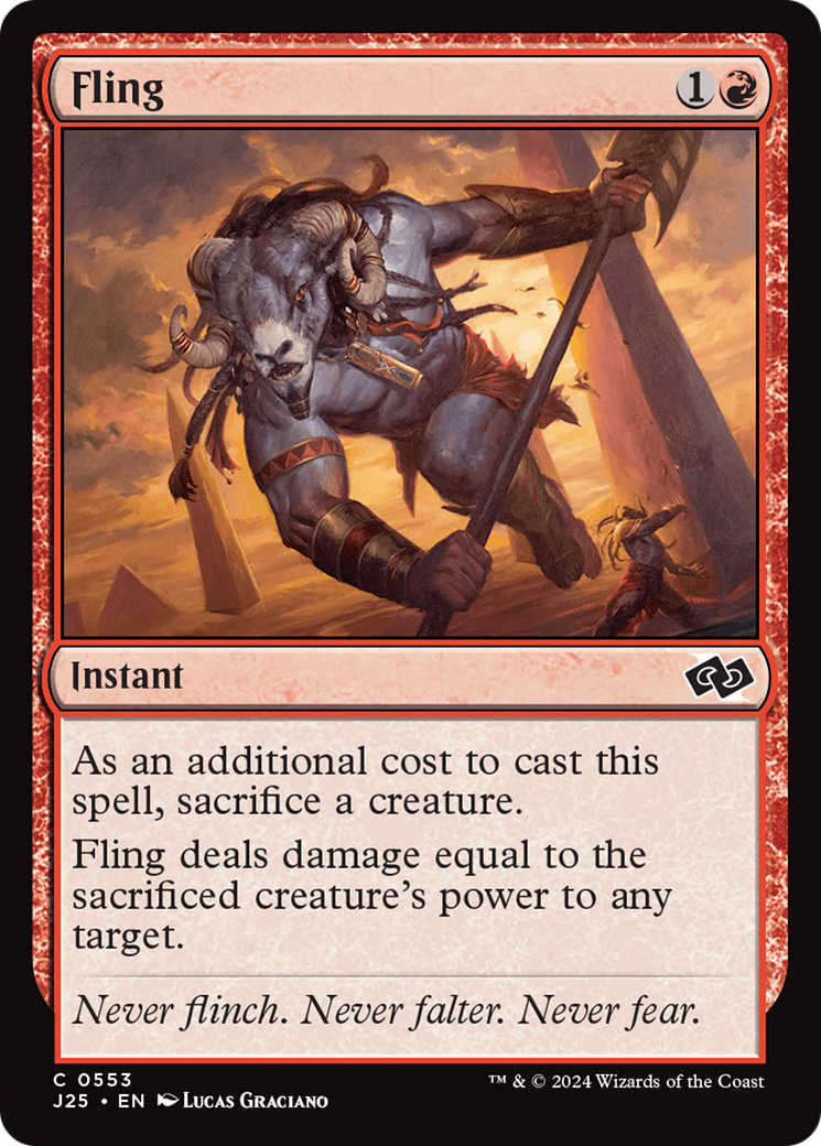 Fling [Foundations Jumpstart] MTG Single Magic: The Gathering | Red Claw Gaming