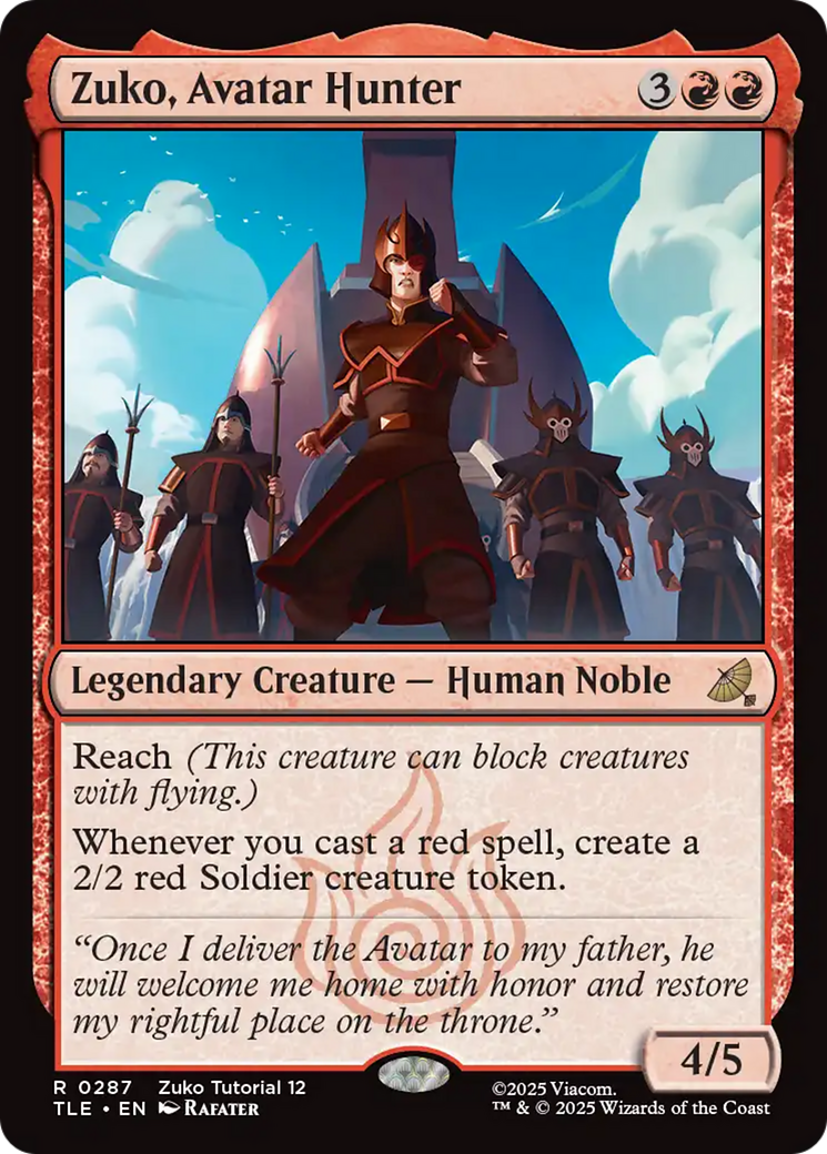 Zuko, Avatar Hunter (0287) [Avatar: The Last Airbender: Eternal-Legal] MTG Single Magic: The Gathering | Red Claw Gaming