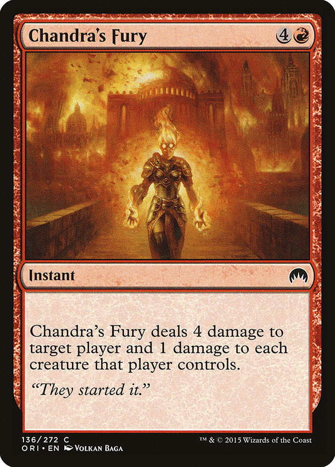 Chandra's Fury [Magic Origins] MTG Single Magic: The Gathering | Red Claw Gaming