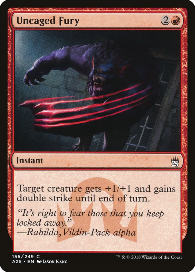 Uncaged Fury [Masters 25] MTG Single Magic: The Gathering | Red Claw Gaming
