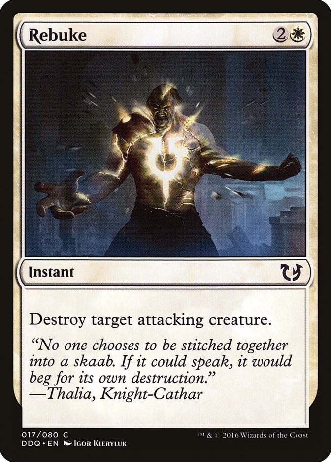 Rebuke [Duel Decks: Blessed vs. Cursed] MTG Single Magic: The Gathering | Red Claw Gaming