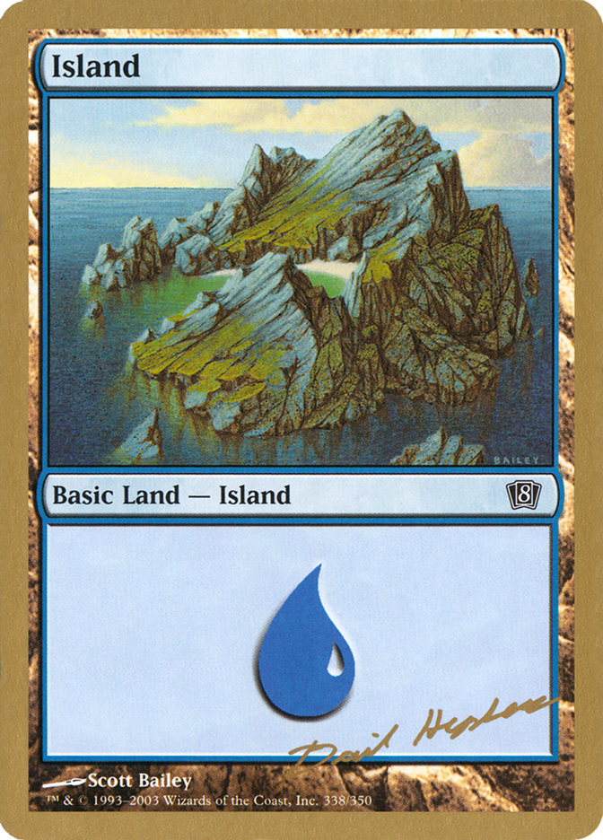 Island (dh338) (Dave Humpherys) [World Championship Decks 2003] MTG Single Magic: The Gathering    | Red Claw Gaming