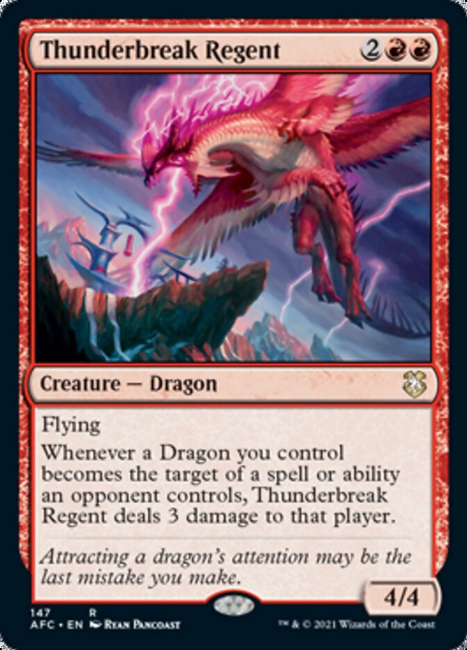 Thunderbreak Regent [Dungeons & Dragons: Adventures in the Forgotten Realms Commander] MTG Single Magic: The Gathering | Red Claw Gaming