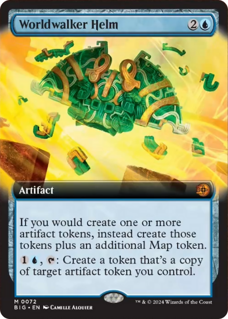 Worldwalker Helm (Extended Art) [Outlaws of Thunder Junction: The Big Score] MTG Single Magic: The Gathering    | Red Claw Gaming