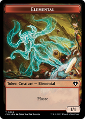 Elemental (0024) // Phyrexian Germ Double-Sided Token [Commander Masters Tokens] MTG Single Magic: The Gathering | Red Claw Gaming